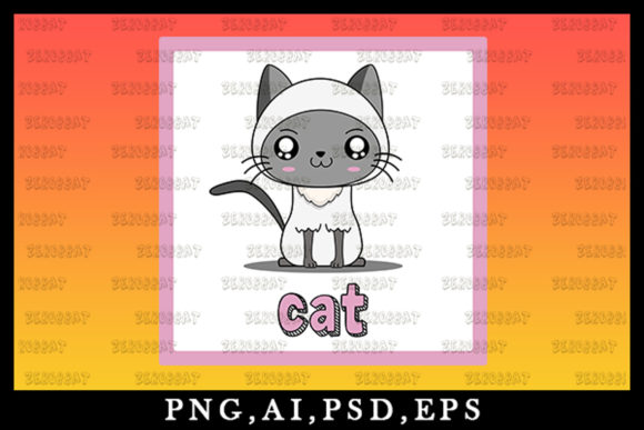 Adorable Kawaii Cat Clipart for Creative Projects