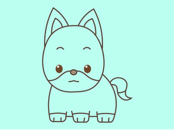 Animal Fox Line Background: A Playful Asset for Modern Design