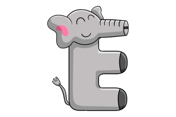Crafting a Memorable Brand: The Animal Alphabet Letter E Illustration