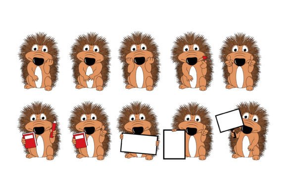 Cute Porcupine Cartoon Graphic: Beyond the Quills