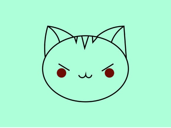 Kawaii Animal Tiger Line Background: A Playful Design Asset