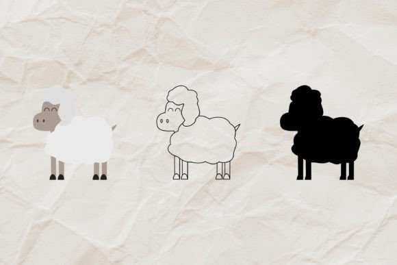 Sheep Animal SVG, Sublimation Clipart for Your Projects