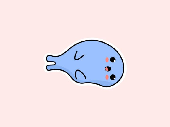 The Endearing Charm of Kawaii Blue Animal Icons